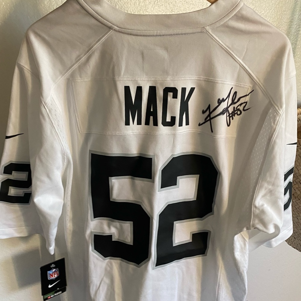 Signed Khalil Mack Nike NFL Raiders Jersey